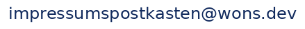 E-Mail-Adresse in der Datenschutzerklärung als Grafik dargestellt